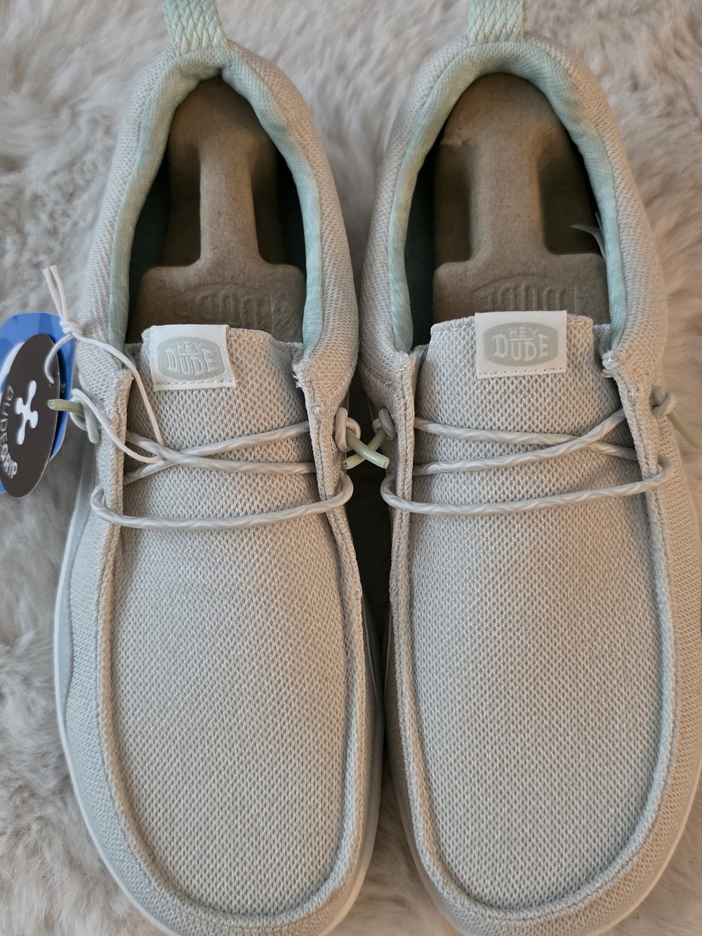 Hey Dude Men’s Light Gray Wally Breeze Slip-On Shoes
